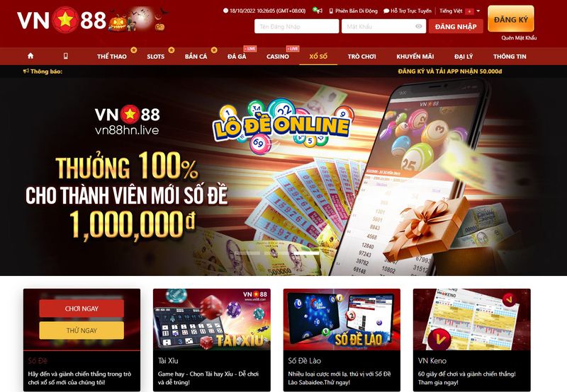 VN88 - Sân chơi lô đề trực tuyến của người Việt